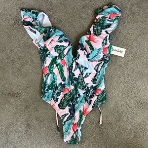 One Piece Ruffle Swimsuit
